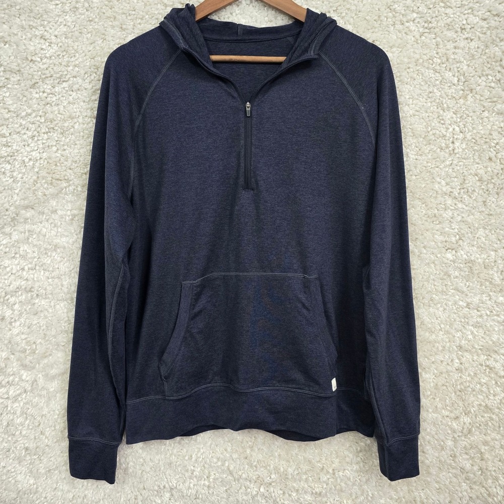 Vuori Pronto Performance Hoodie Mens M 1/2 Zip‎ Kangaroo Pocket Lightweight
